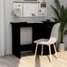Maison Exclusive - Bureau, noir, 100x50x76 cm, panneau de particules