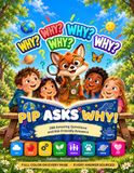 Pip Asks Why!: 288 Amazing Questions and Kid-Friendly Answers About Your Body, the Sky, Animals, Space, Food, Machines, Plants and People