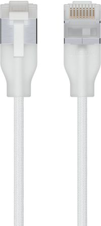 Ubiquiti UACC-Cable-Patch-EL-C6A-5M-W netwerkkabel Doorschijnend, Wit Cat6a