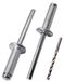 Merkloos Aluminium Blindklinknagels Set van 50 met Boor