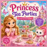 Princess Tea Parties Coloring Book for Kids