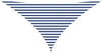 vidaXL Zonneschaduw Driehoekig 3,5 x 3,5 x 4,9 m Polyester Oxford Blauw en wit