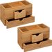5five 2x sieraden / make-up organizer - bamboe - 24 x 14,5 cm