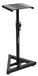 Audibax Neo SM1 Vloerstandaard voor studiomonitor/studioluidsprekers, hoogte 76-130 cm, robuust materiaal, bovenvoet 24 x 24 cm, zwart