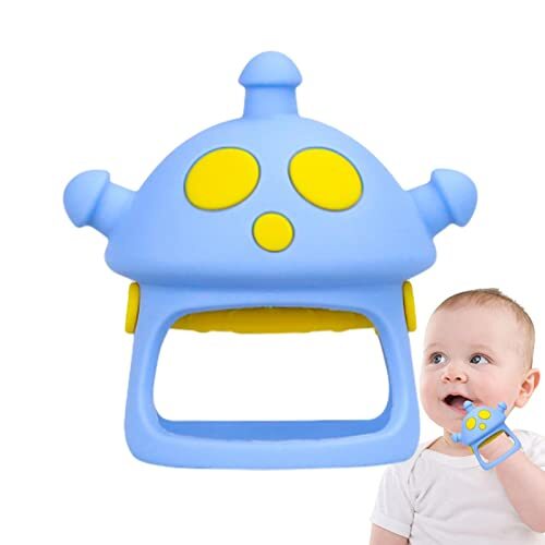 backlight Kauwspeelgoed voor baby's, Alien bijtspeelgoed voor baby's van 6-12 maanden, siliconen - baby-voedingsaccessoires siliconen massagerend tandvlees voor sensorische verkenning en tandjes