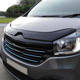 Oneway Motorkapbeschermer (steenslagcover) compatibel met Renault Trafic X82 2014-2020 - Glanzend zwart
