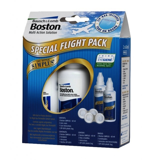 Boston Acoustics Bausch & Lomb Boston Simplus Flight Pack 2x60ml