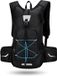 CarryQuest® - 25L Lichtgewicht Hydratatie Fietsrugzak - Waterdichte Nylon Daypack met Drinksysteem, Rugventilatie, Reflecterende Streep & Front-/Toploader - Zwart