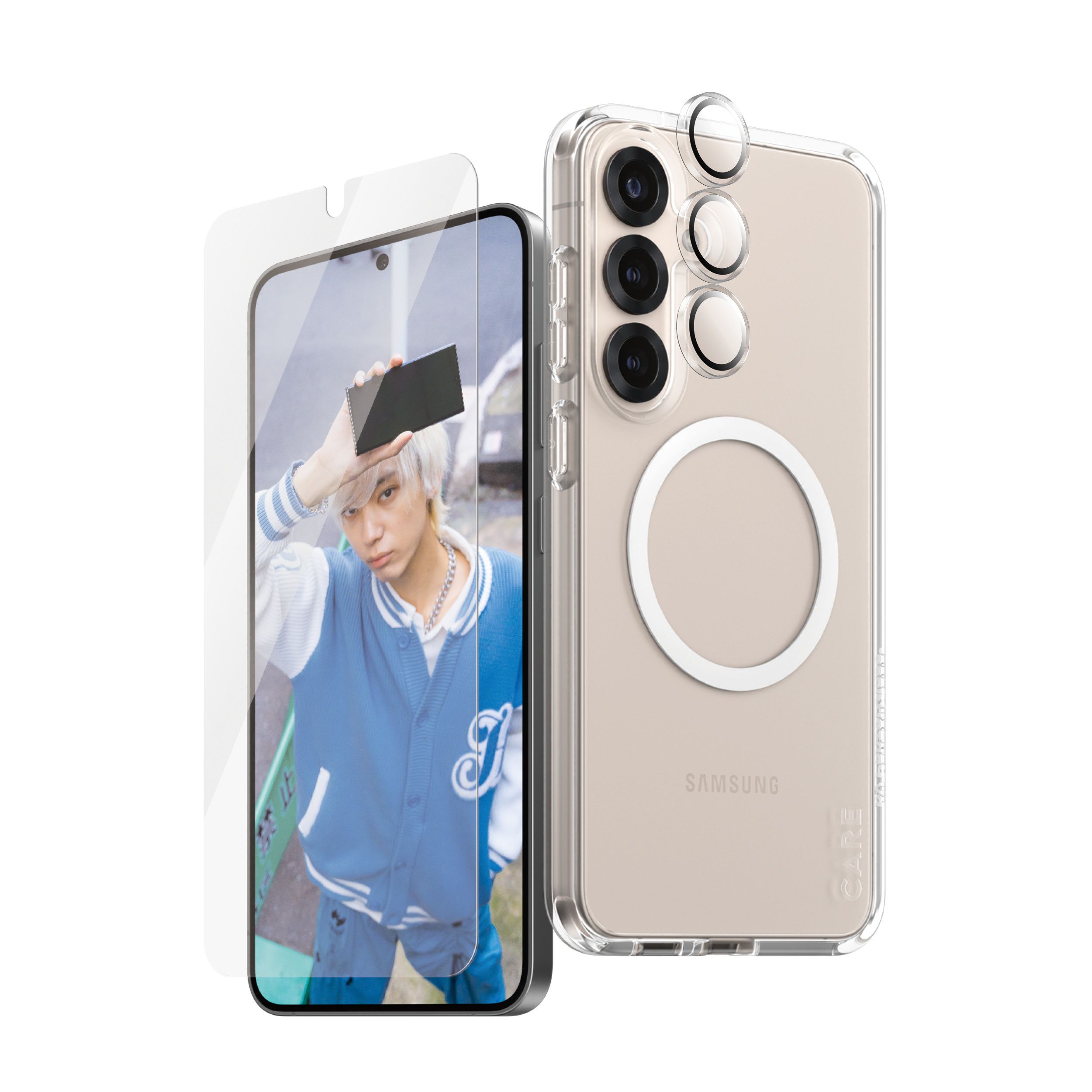 PanzerGlass CARE by PanzerGlass 3-in-1 Bundle Samsung Galaxy S25+ Transparante Schermbeschermer