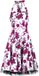 H&R London Pink Floral Dress Dames Midi-jurk - wit/roze - XL