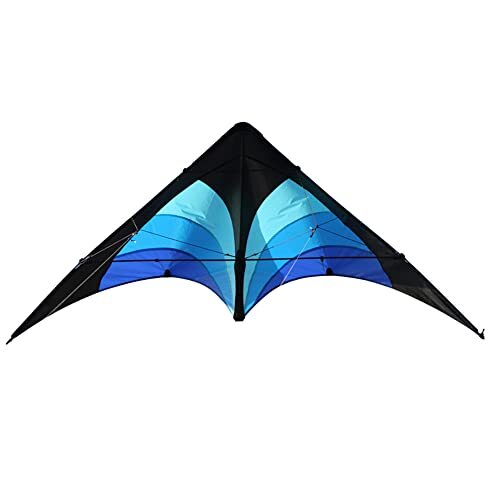 Elliot tweelijns stuntkite Delta Stunt 130 cm blauw/zwart