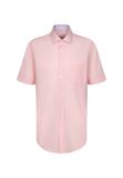 SEIDENSTICKER chemise corail / blanc