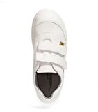 Abeba 7131047 S2 werkschoenen | laag model | dames & heren | wit | met stalen neus | zonder veters | instapper | ESD | maat 44