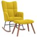 VidaXL Fauteuil à bascule Jaune