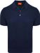 Suitable Knitted Polo Cotton Linen Donkerblauw (navy) - Maat M - Heren