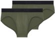 HOM Heren slip / onderbroek 2 pack Supersoft khaki