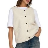 Only Gilet Onlbaby Teddy Vest Pnt 15335416 Pumice Stone Dames Maat - XS