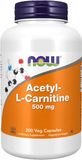 NOW Foods Acétyl L-Carnitine 500 mg, 200 Vcaps