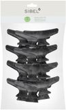 Sibel Haarklemmen 12 Stuks Zwart 100% Recycled Plastic