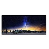Morian Gaming muismat 300* 900* 3 mm dromerige sterrenhemel antislip en waterdichte computermuismat met gestikte randen voor gaming, kantoor en thuis (G-622)