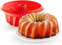 Lékué Bakvorm Savarin 22 cm - Siliconen - Red