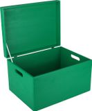 Creative Deco XXL Grote Houten Doos Opbergdoos Groen | 40 x 30 x 24 cm