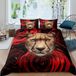Parure de housse de couette avec imprimé léopard pour Enfants et Adultes