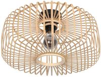 Steinhauer Plafondlamp Breeza-Beache 4145ZW met bamboe kap Ø 50cm - naturel en zwart