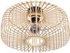 Steinhauer Plafondlamp Breeza-Beache 4145ZW met bamboe kap Ø 50cm - naturel en zwart