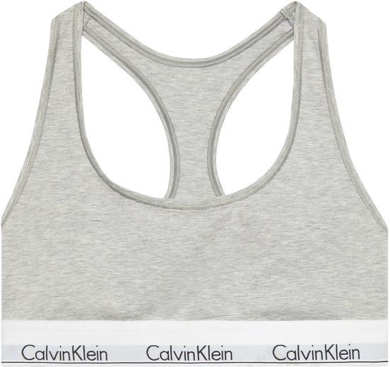 Calvin Klein icon cotton modal unlined bralette grijs