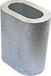 Aluminium klemhuls voor touwen van 3 mm