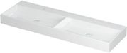 Wastafel INK United Dubbele Wastafel 140 cm Keramiek Glans Wit