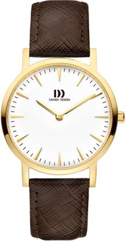 Danish Design IV15Q1235 horloge dames - bruin - edelstaal doublÃ