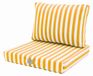 Icecat Coussin pour salon de jardin déhoussable 50x50cm - Rayures Jaunes