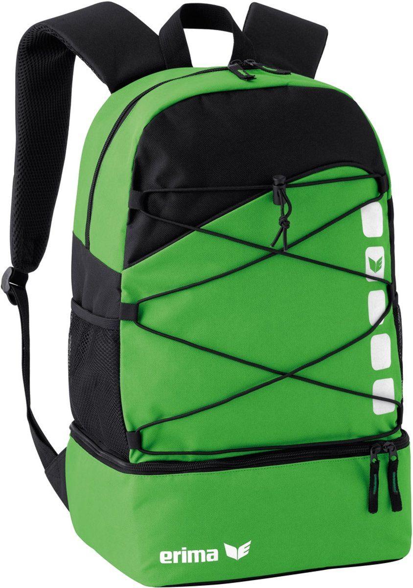 Erima Rugzak Club 5 Line Multifunctioneel Zwart, Groen Polyester