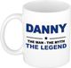 Bellatio Decorations naam cadeau mok - Danny - man myth legend - koffiemok - 300 ml - collega - vaderdag
