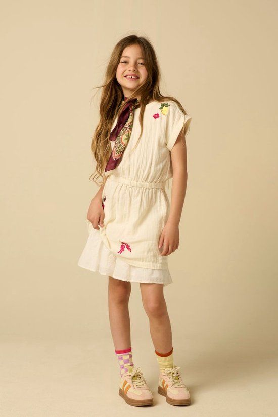 Sissy-Boy Witte jurk met embroidery