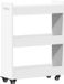 vidaXL Kast met wieltjes 60x22x79 bewerkt hout wit