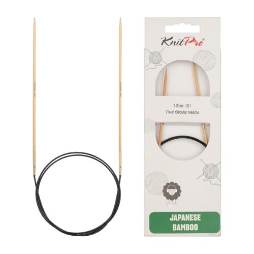 KnitPro K22202 rondbreinaald, bamboe, bruin, 40 cm x 2,25 mm