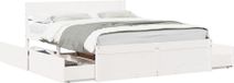 Maison Exclusive - Cadre de lit sans matelas blanc 140x200 cm bois de pin massif