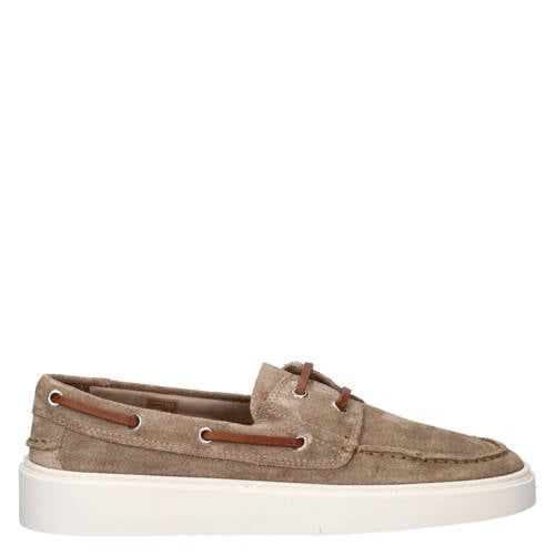 Nelson suède bootschoenen taupe