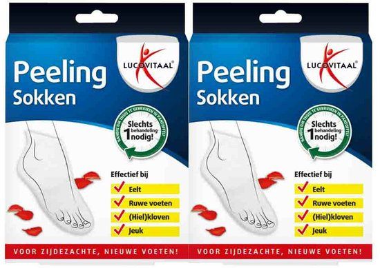 Lucovitaal Peeling Sokken - 2 x 1 paar - Voordeelverpakking