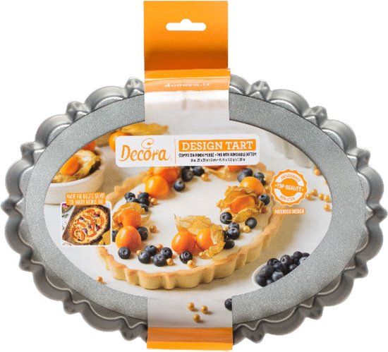 Decora 0075055 Cakevorm Rond Staal Metallic 29 cm