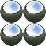vidaXL Spiegelbol 4 st ø 10,5 cm zilver Roestvrij staal