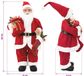 vidaXL - Kerstmanfiguur - Rood - 30 cm - Polyester