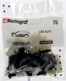 Restagraf Bevestigingsset voor zijlijsten 205 GTI alle versies (03/1984 tot 01/1994) - Ref. 604010X - Zak met 70 stuks