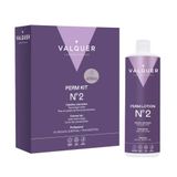 Valquer Profesional Curl Kit voor gekleurd haar, gezuiverde formulering, revitaliserende, hoofdhuid bescherming, 210ml