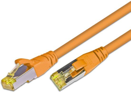 Wirewin S/FTP CAT6A 15m Netwerkkabel Oranje