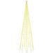Sapin de Noël arbre de Noël sur mât de drapeau 310 LED blanc chaud 300 cm