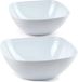 Plasticforte Plat à servir - Set de 8 - Blanc - Plastique - 2700 ML/680 ML